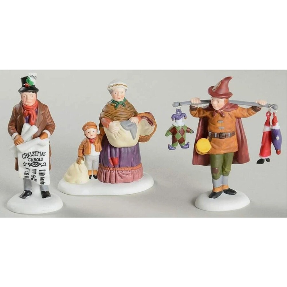 DEPT 56 #5829-6 Portobello Road Peddlers Set Of 3 New in Box Dickens Village